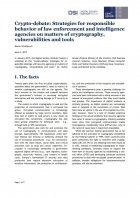 Crypto-debate: Strategies for responsible behavior of law enforcement and intelligence agencies on matters of cryptography, vulnerabilities and tools