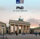 This is the cover of the ESMT PhD brochure. 